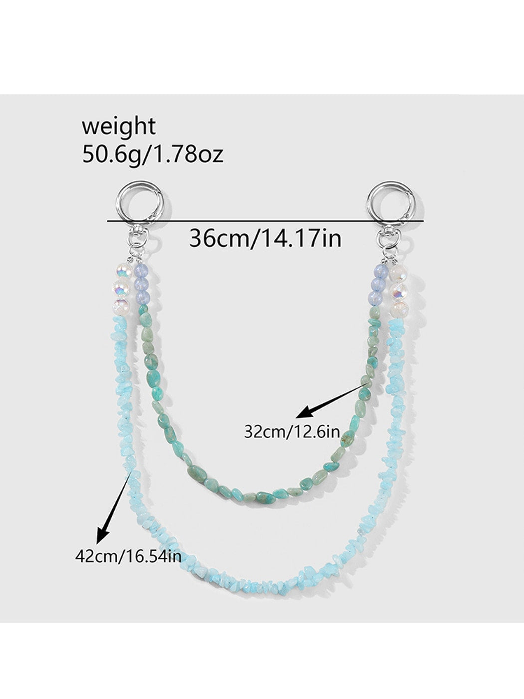 Keypus - Y2K Ocean Beaded Sea Star Bag Charm Keychain