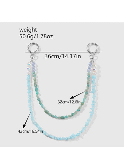 Keypus - Y2K Ocean Beaded Sea Star Bag Charm Keychain