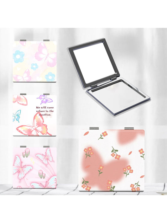 Mirroray - Butterfly Print Folding Makeup Mirror