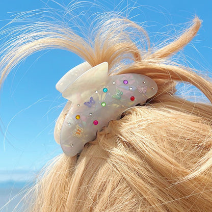 Beau - Butterfly Acetate Hair Claw Clip