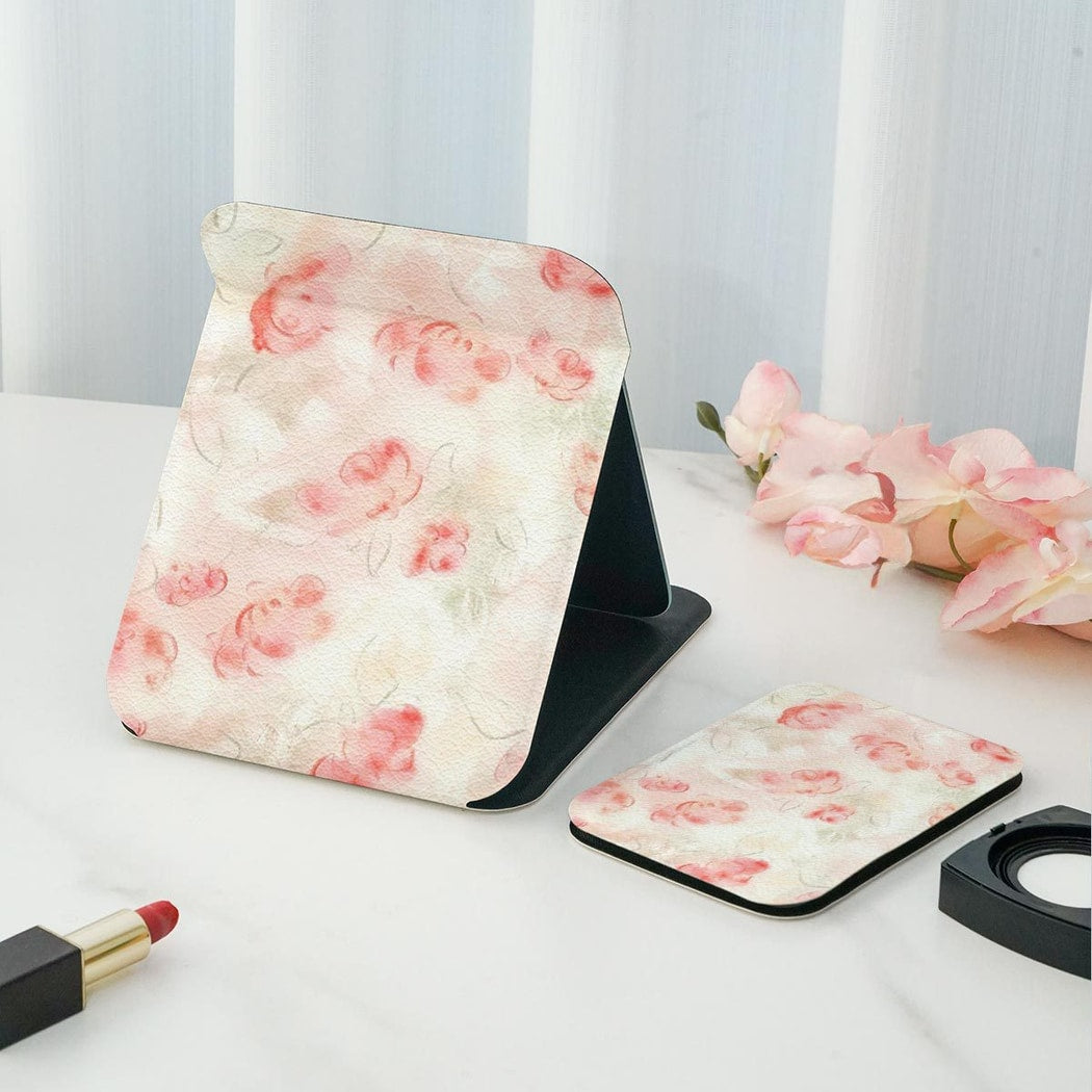 Mirroray - Floral Print Desktop Vanity Folding Makeup Mirror