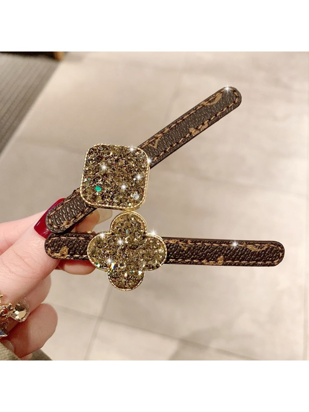 Beau - Vintage Coffee Straight Hair Clip
