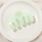 Beau - Marbled Finish Plastic Shark Style Claw Clip