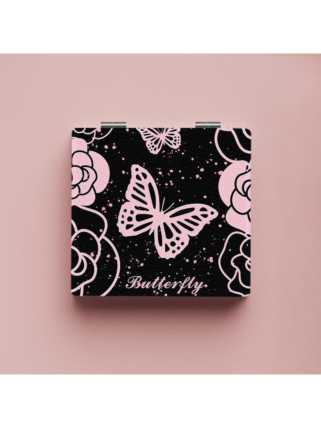 Mirroray - Butterfly Print Handheld Folding Makeup Mirror