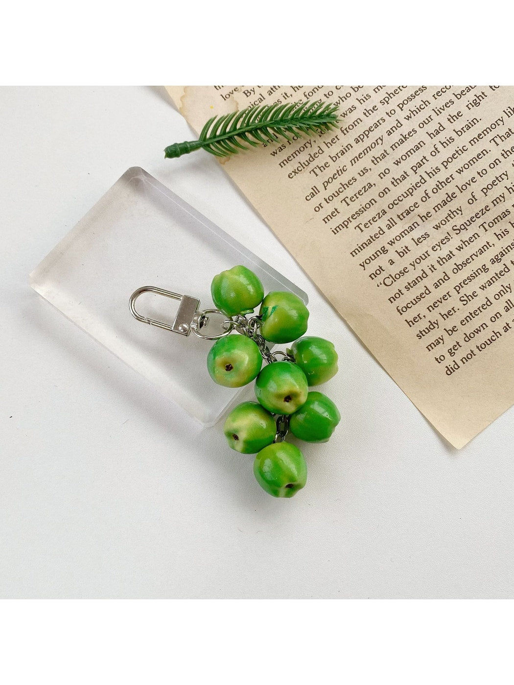 Keypus - Cute Fruit Apple Keychain Bag Charm