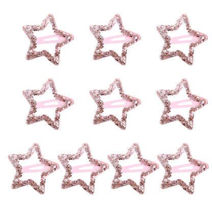 Beau - Sparkly Star Shape Alloy Hair Clip Set