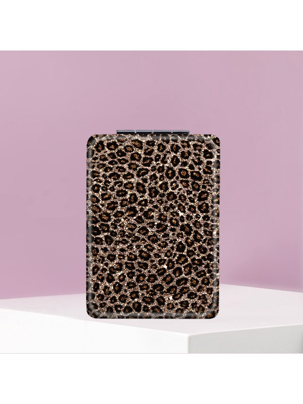 Mirroray - Leopard Pattern Rectangular Folding Makeup Mirror