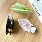 Beau hair claw clip held in hand demonstrating size and grip