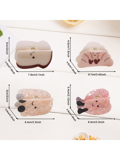 Beau - Cute Bread Shaped Hair Claw Clip
