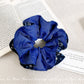 Gifty - Navy Blue Floral Hair Tie