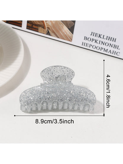 Beau - Shiny Half Circle Hair Claw Clip