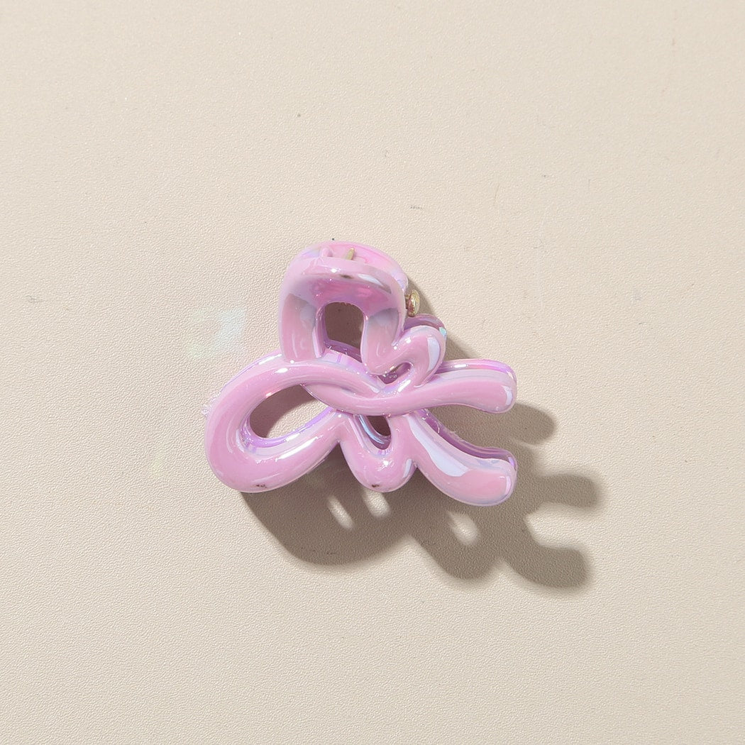 Beau - Glossy Bow Detail PS Side Hair Claw Clip