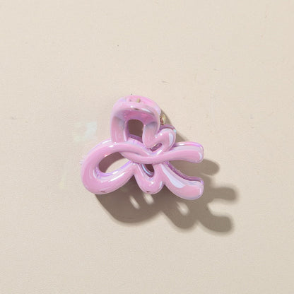 Beau - Glossy Bow Detail PS Side Hair Claw Clip