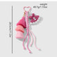 Keypus - Y2K Tassel and Ribbon Heart Keychain Bag Charm