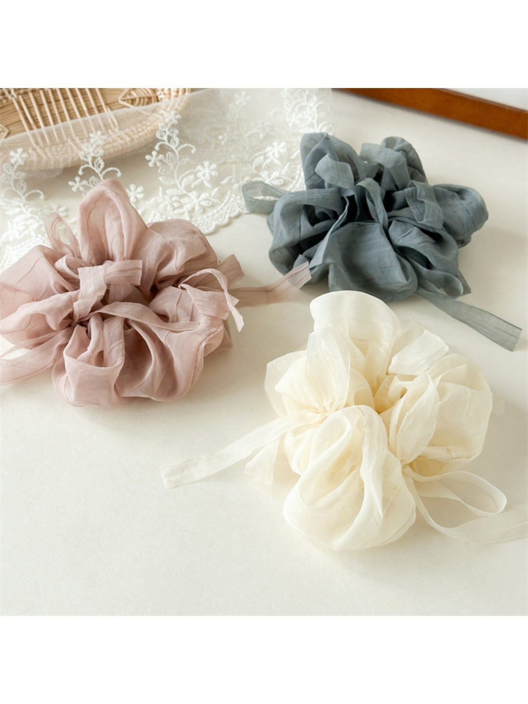 Gifty - Elegant Puff Satin Scrunchie