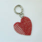 Keypus - Sparkling Heart Comb Keychain