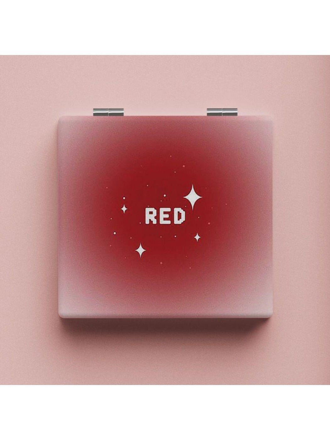 Mirroray - Minimalist Red Square Compact Mirror