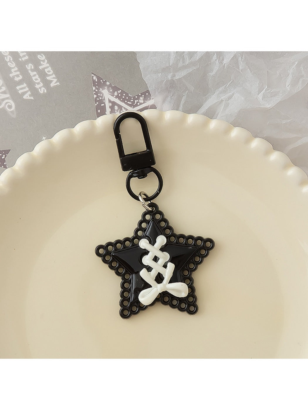 Keypus - Strap Bow Star Keychain