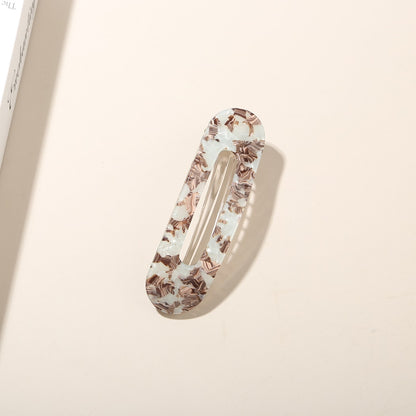 Beau - Women's Acetate Oval Hair Clip