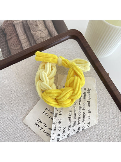 Gifty - Braided Nylon Bow Style Stretch Hair Tie