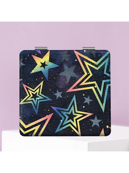 Mirroray - Y2K Star Print Compact Folding Mirror