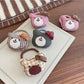 Gifty - Adorable Plaid Bear Hair Tie Set
