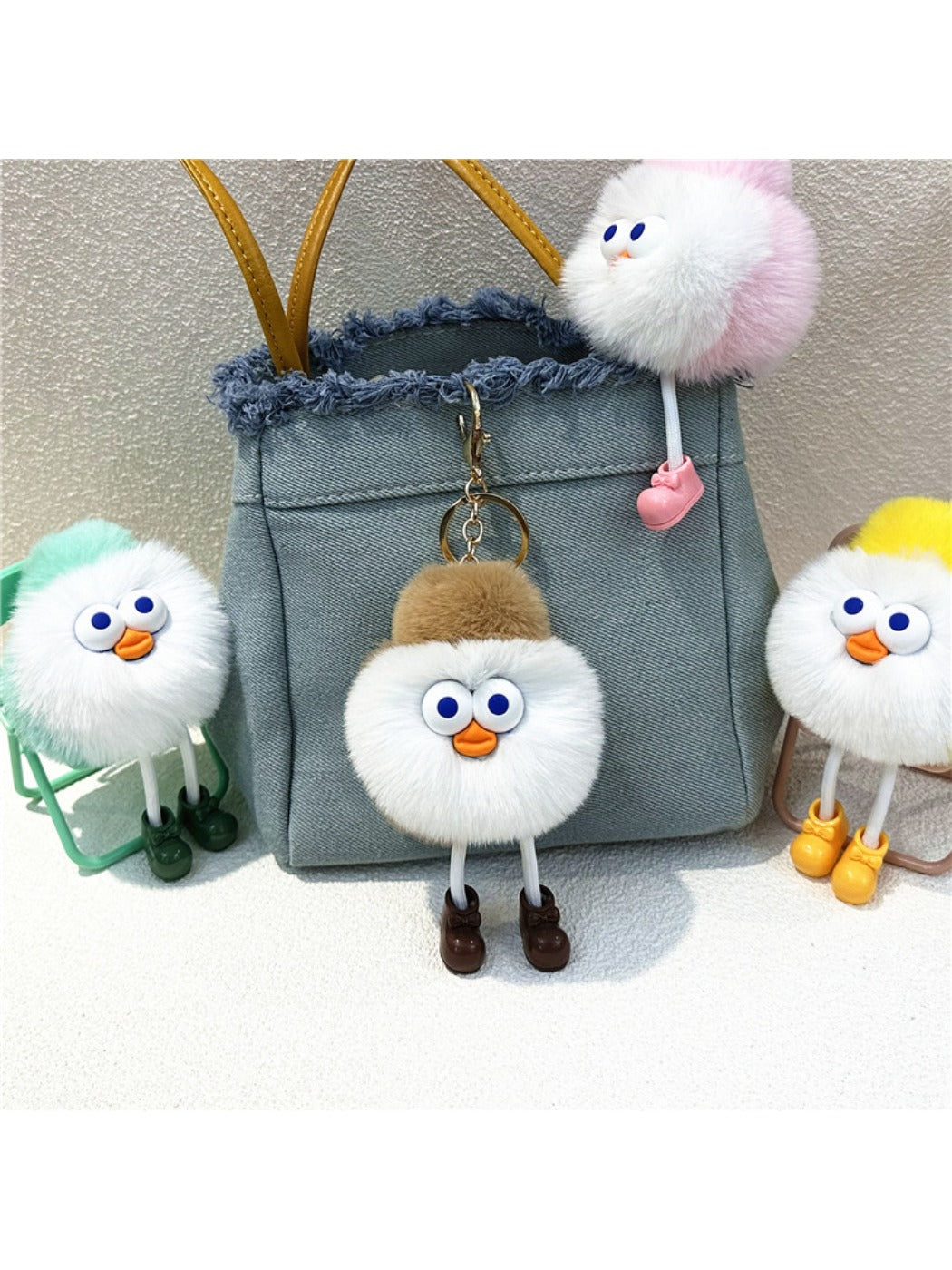 Keypus - Cartoon Funny Round Keychain
