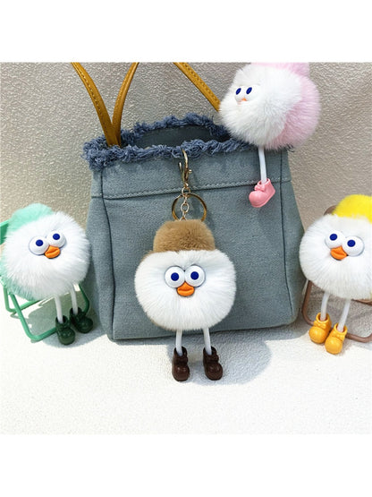 Keypus - Cartoon Funny Round Keychain