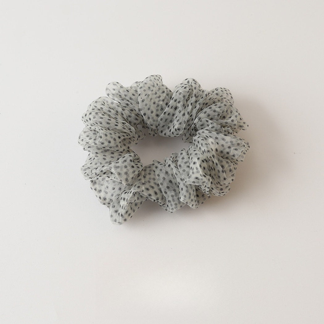 Gifty - Elegant Printed Mesh Ruffle Scrunchie