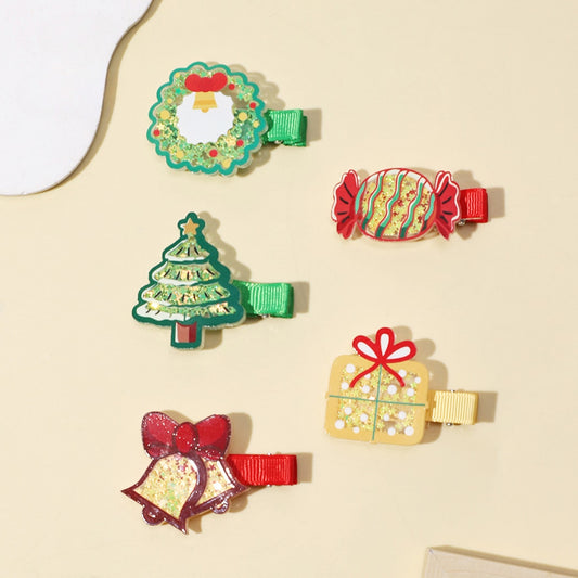 Beau - Glitter Christmas Details Side Barrette