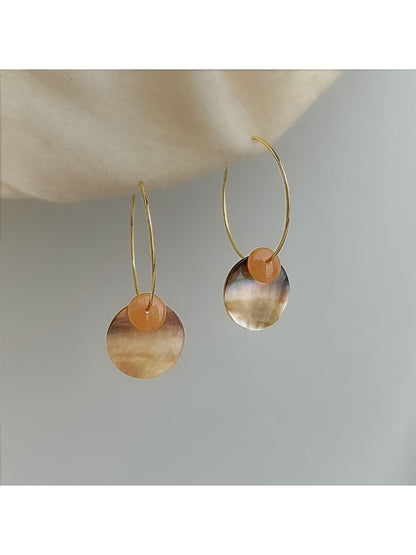 Earedge - Trendy Round Drop Earrings
