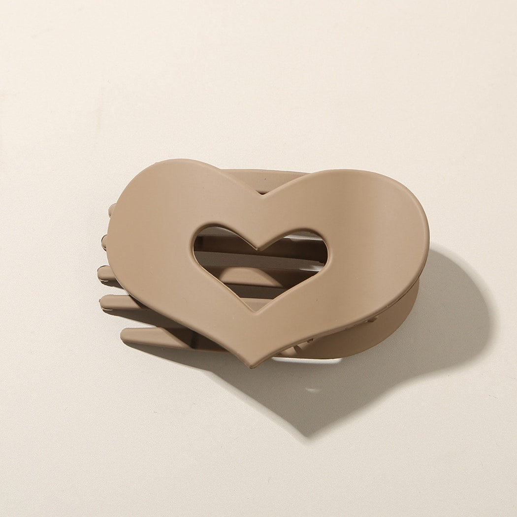 Beau - Heart Cutout Matte Hair Clip