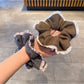 Gifty - Fall Winter Ruffle Pleat Scrunchies