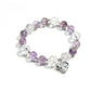 Lovra amethyst bracelet displayed on a white background showing round beads