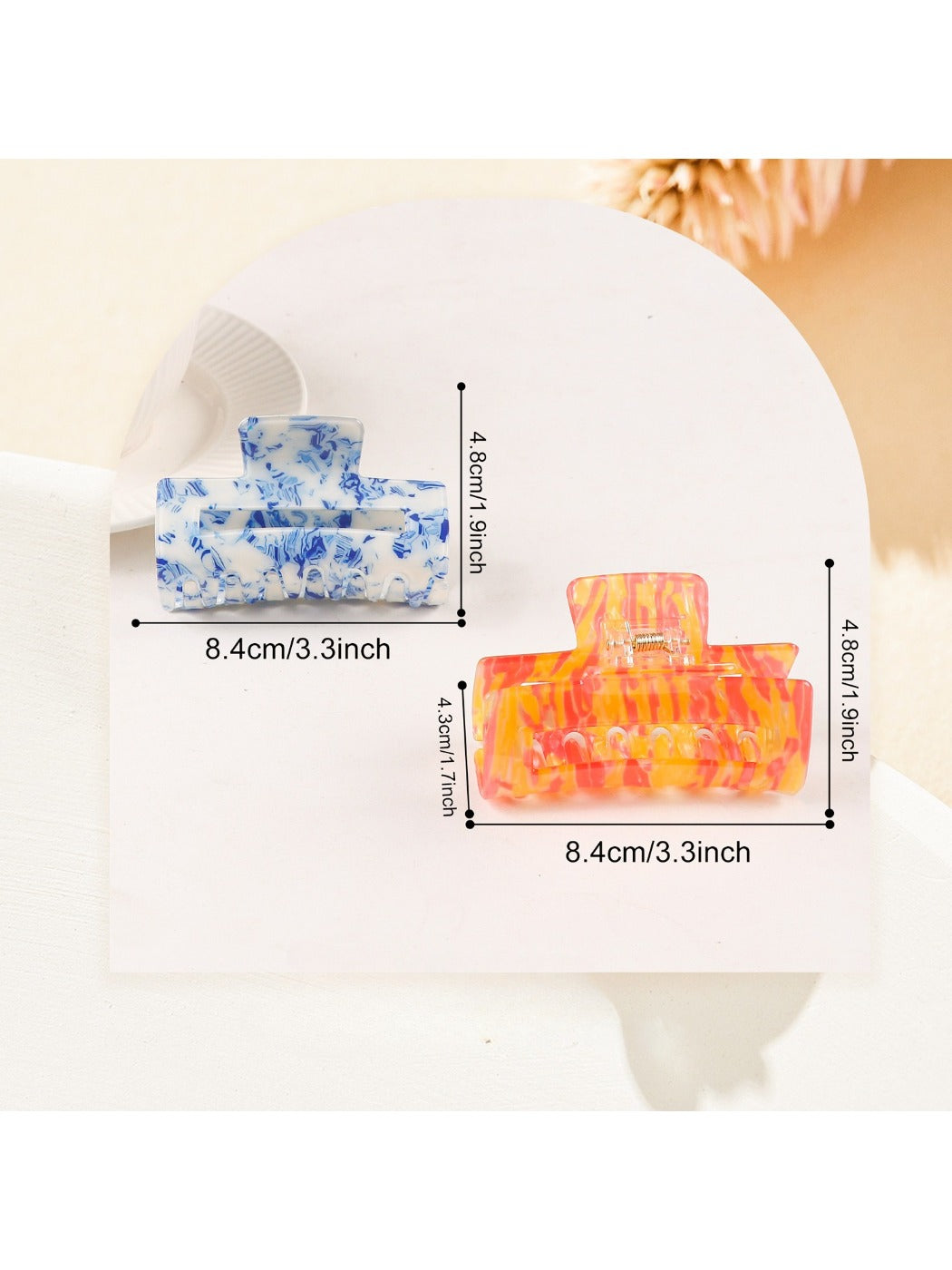Beau - Stylish Square Shark Claw Clip