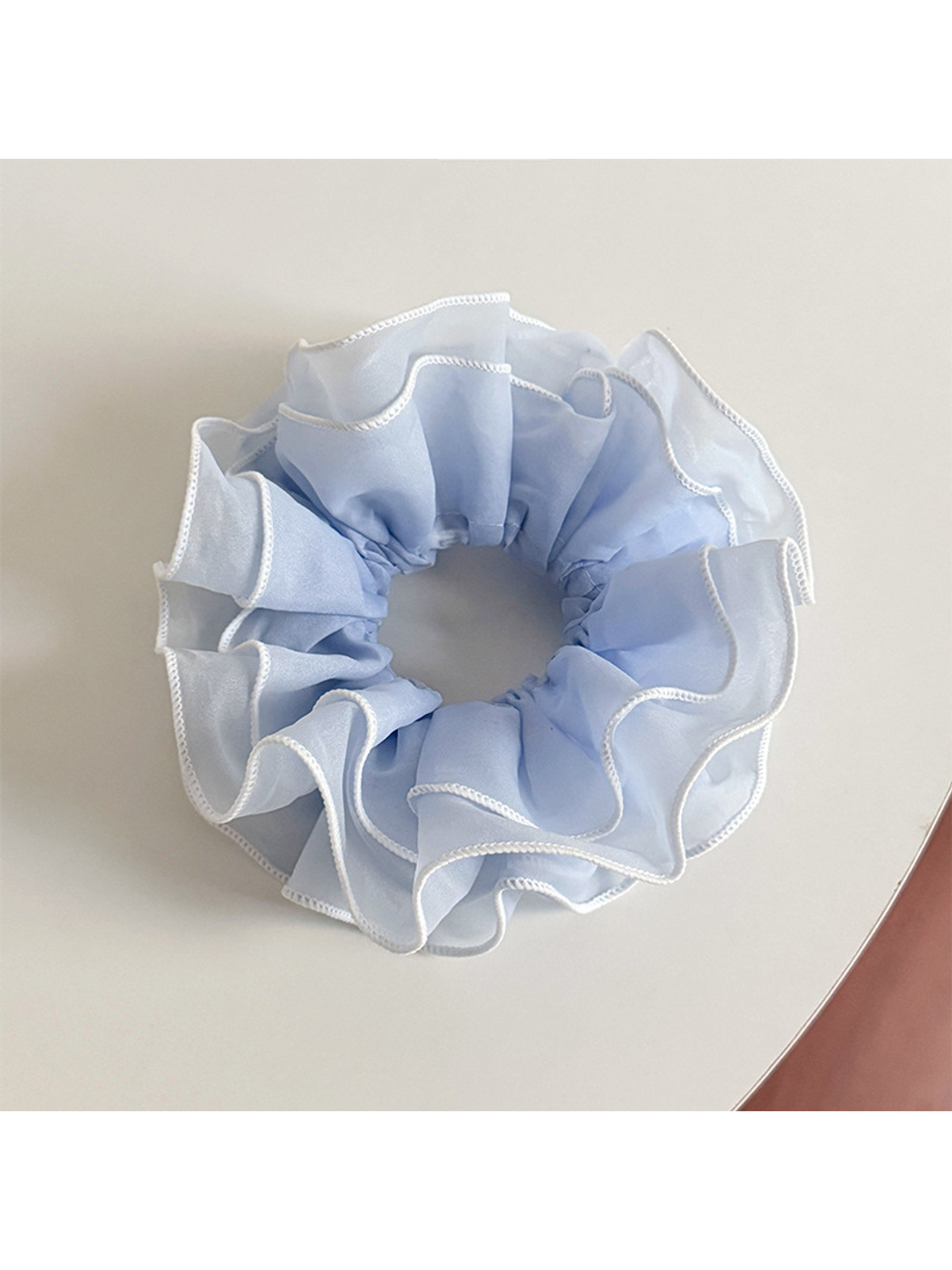 Gifty - Layered Contrast Oversized Hair Scrunchie