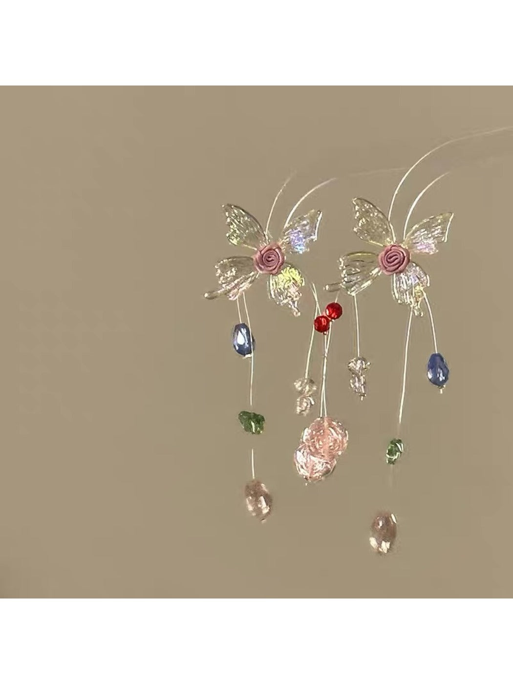 Earedge - Elegant Colorful Butterfly Earrings