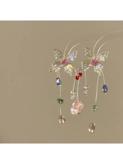Earedge - Elegant Colorful Butterfly Earrings