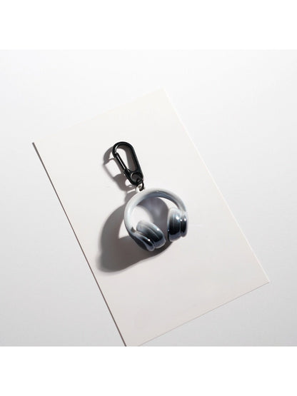 Keypus - Solid Color Headphone Shaped Keychain