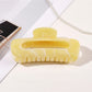 Beau - Glossy Marble Look Oval Hair Claw Clip
