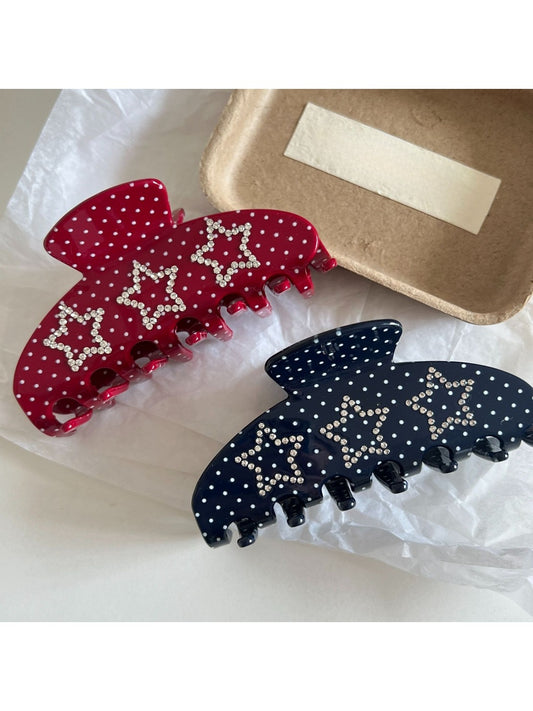 Beau - Star Polka Dot Pattern Hair Clip