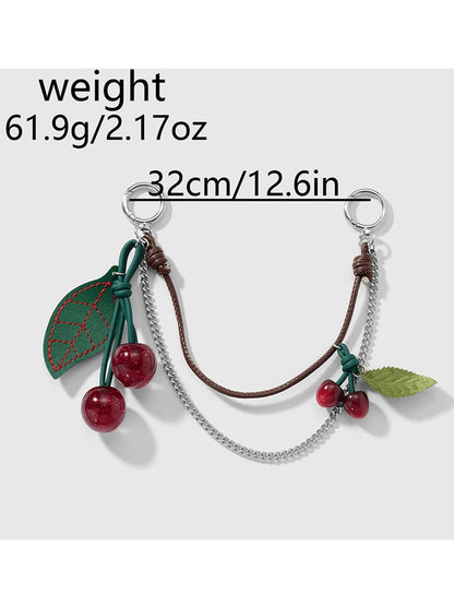 Keypus - Y2K Cherry Motif Chain Hanging Bag Charm