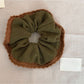 Gifty - Elegant Knit Trim Scrunchie