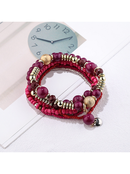 Lovra - Bohemian Beaded Layered Bracelet