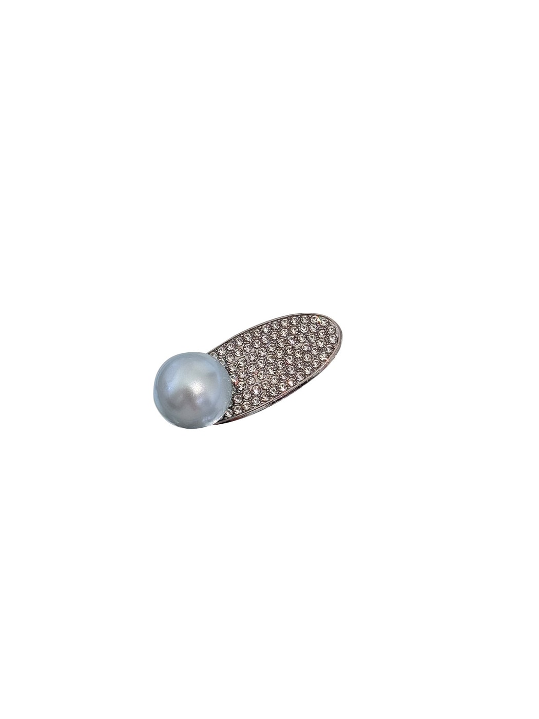 Beau - Geometric Pave Bead Accent Alloy Hair Clip