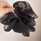Beau - Polka Dot Ruffle Banana Clip Hair Accessory