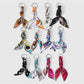 Keypus - Y2K Twisted Scarf Detail Alloy Keychain Bag Charm