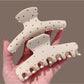 Beau - Curved Geometric Polka Dot Hair Claw Clip