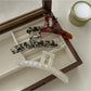 Beau elegant acetate claw clip in tortoiseshell pattern on white background