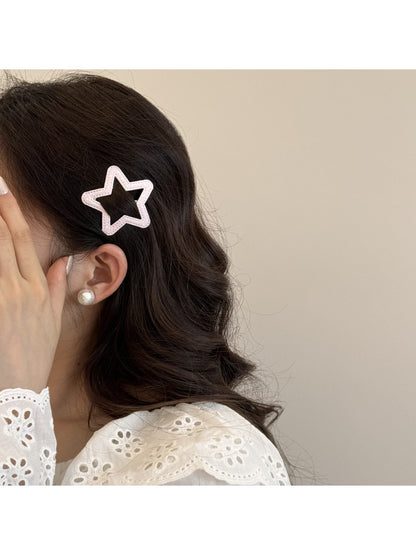 Beau - Openwork Geometric Side Styling Hair Clip